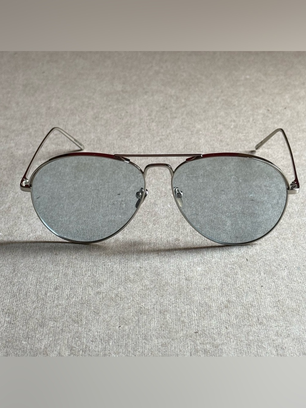 Linda Farrow silver aviator sunglasses, LFL5946